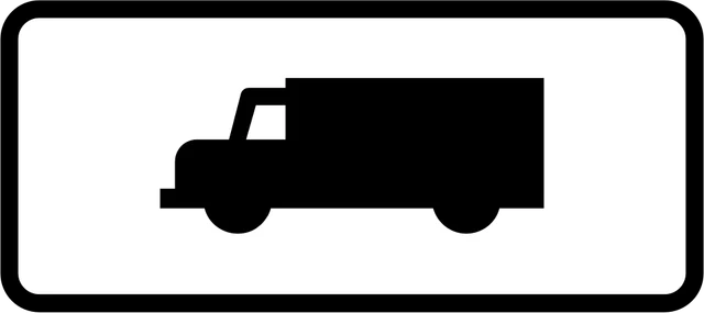 Sign applies to specified vehicles only