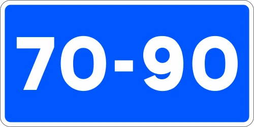 Advisory speed range