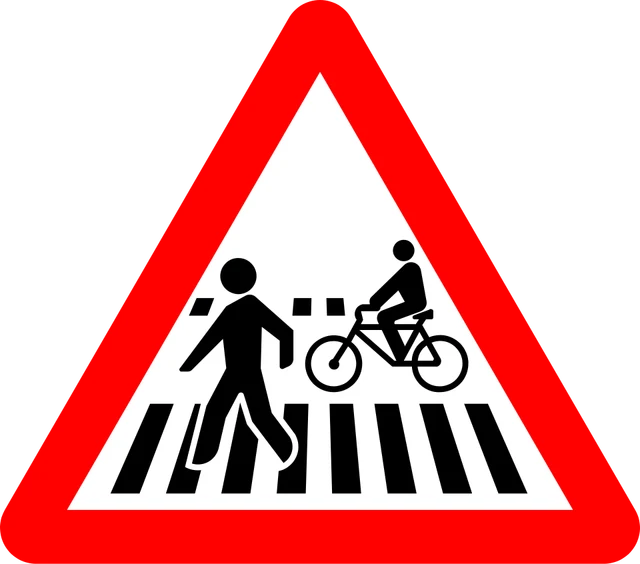 Pedestrian and cycle crossing ahead