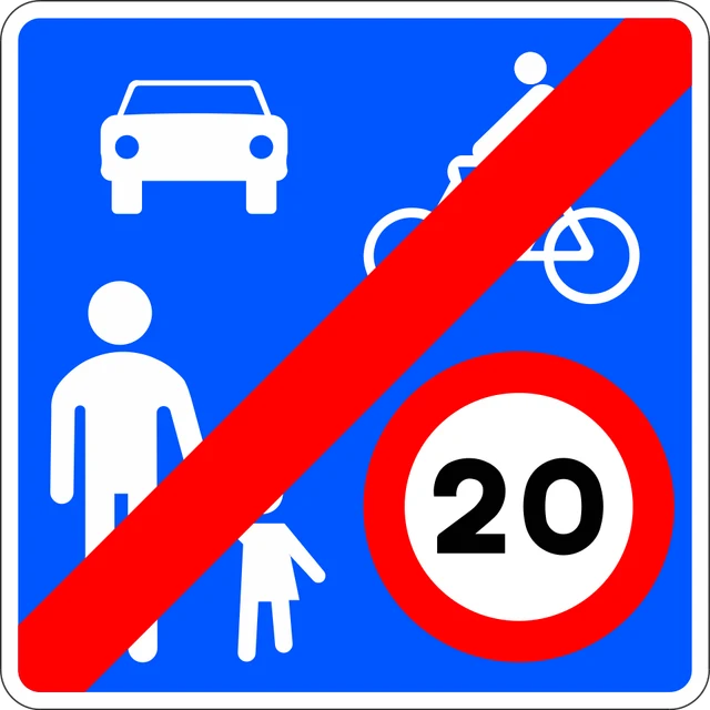 End of shared zone