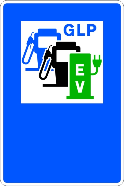 Petrol station, LPG, and electric vehicle charging station