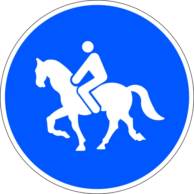 Route for ridden horse riders only